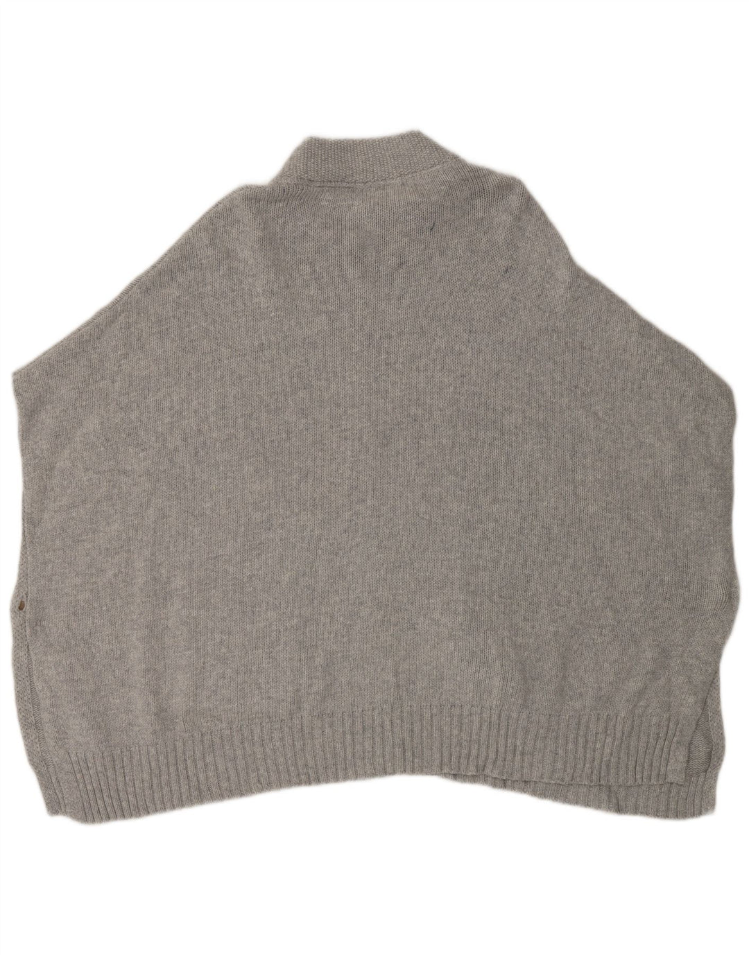 White Stuff Damen Poncho-Pullover, Einheitsgröße, graue Baumwolle
