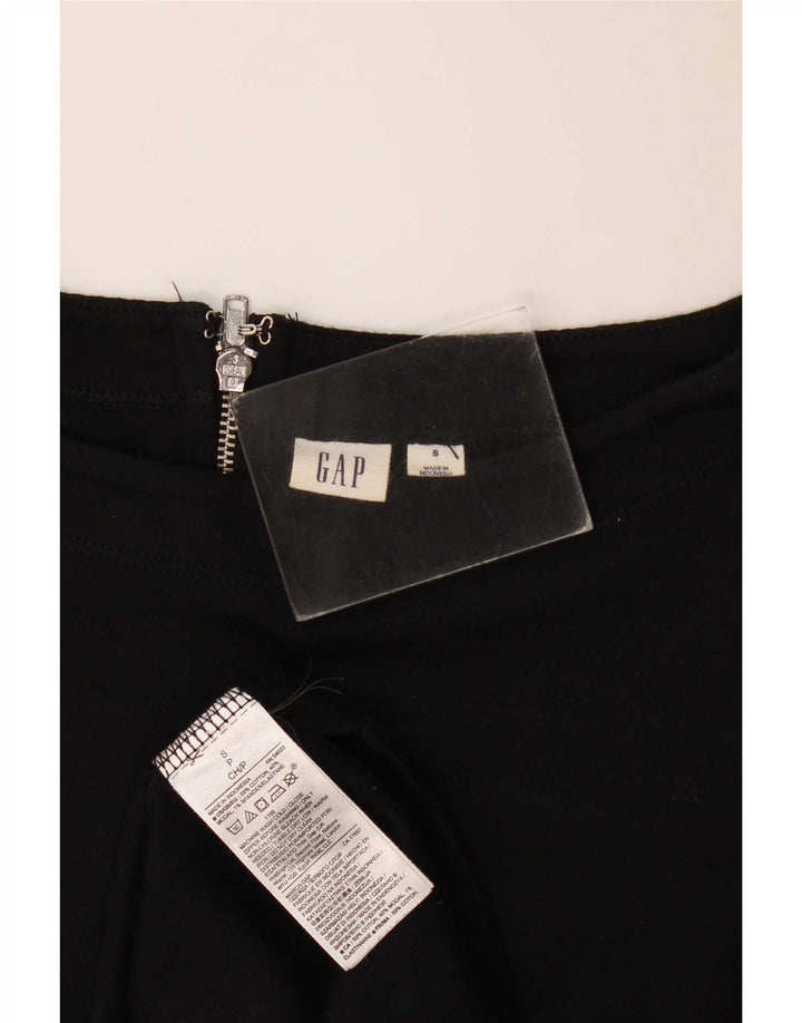 Gap Damen-Blusenoberteil, UK-Größe 10, Größe S, schwarze Baumwolle