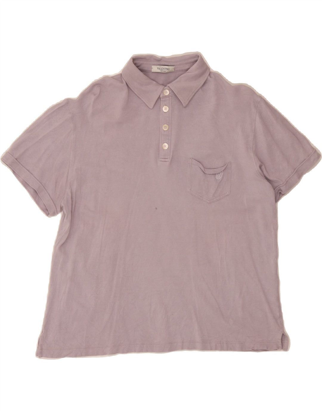 VALENTINO Mens Polo Shirt Large Pink Silk Vintage Valentino and Second-Hand Valentino from Messina Hembry 