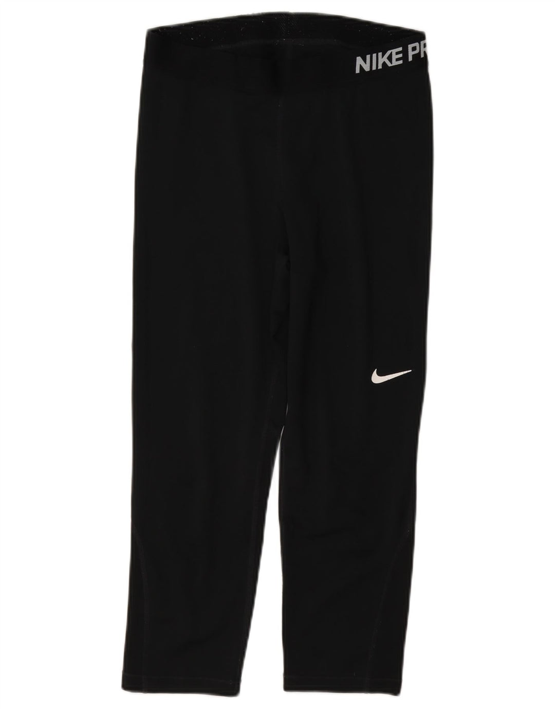Nike Damen Dri Fit Graphic Capri Leggings UK 12 Medium Schwarz