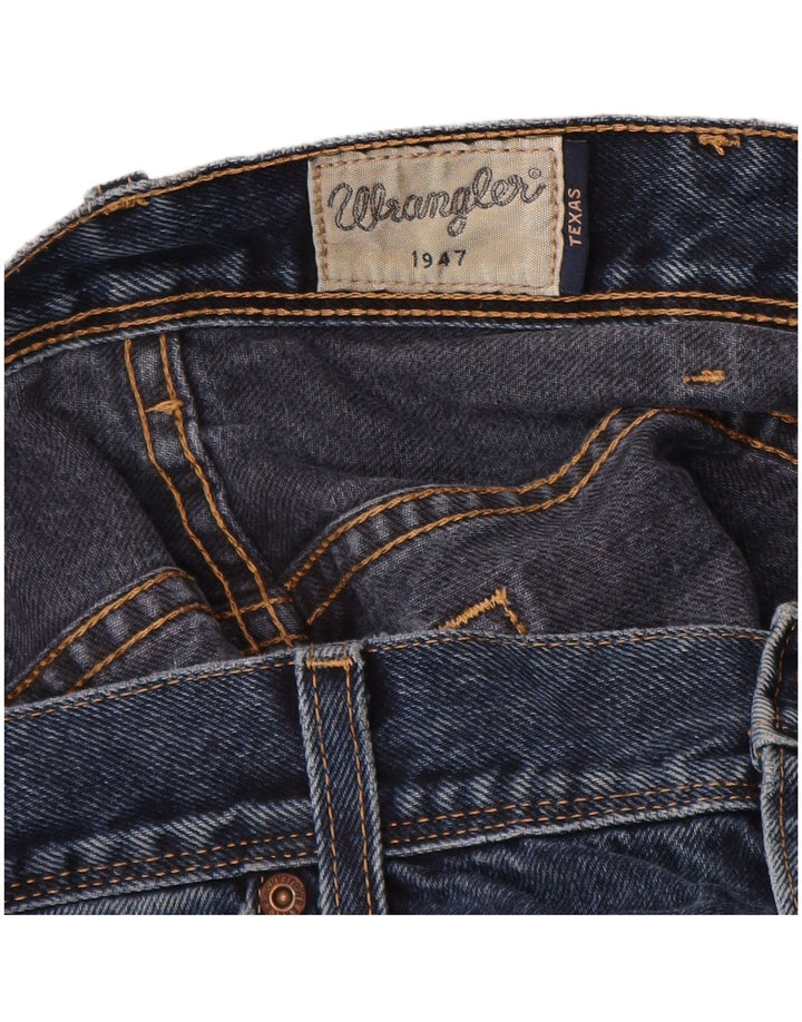 WRANGLER Herren Texas Straight Jeans W36 L32 Marineblaue Baumwolle