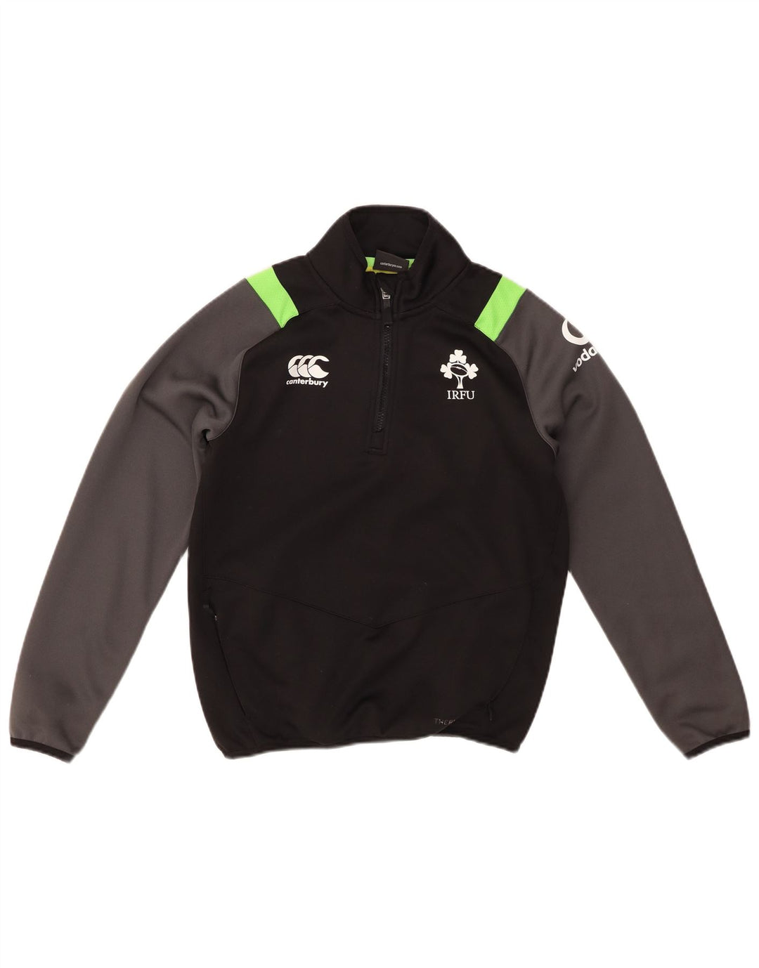 CANTERBURY Jungen-Sweatshirt mit IRFU-Grafik, 11–12 Jahre, Schwarz