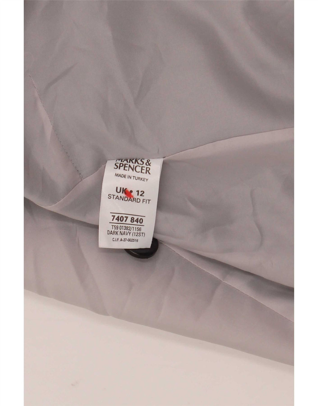 Marks & Spencer Damen-Mantel mit Standard-Passform, UK 12, mittleres Marineblau