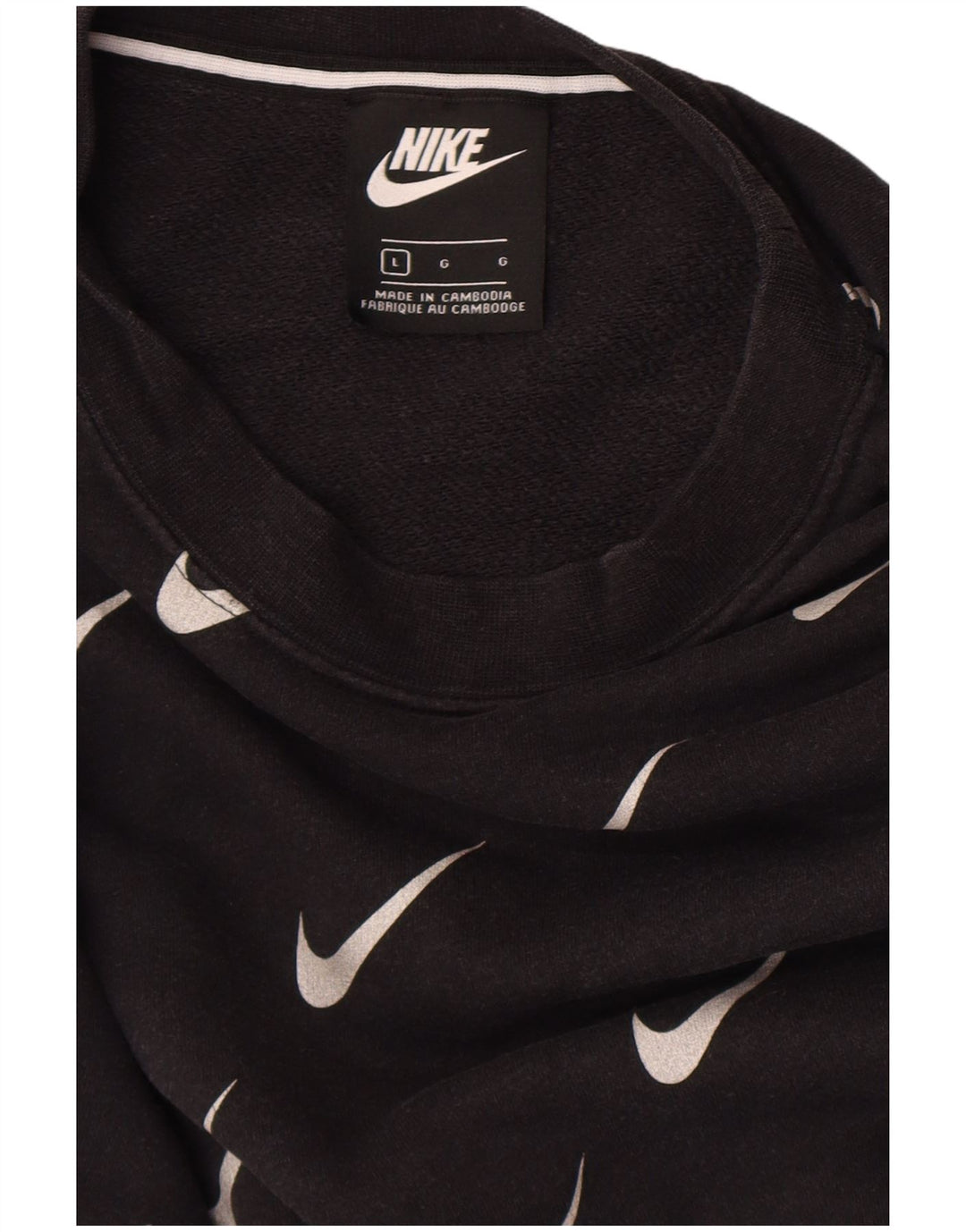 Nike Herren-Sweatshirt mit Grafik, großes schwarzes Logo