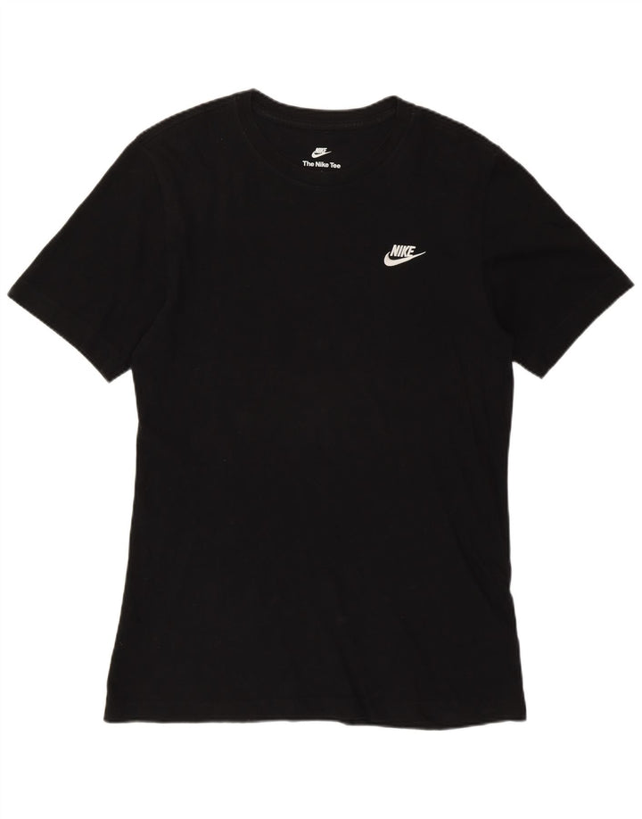 Nike Herren T-Shirt Top Small Schwarz Baumwolle