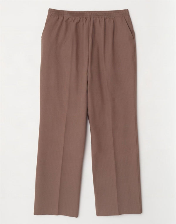 Marks & Spencer Damen Kurz geschnittene Hose UK 14 Large W34 L26 Braun