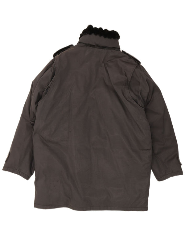 Blumarine Herren Parka Jacke UK 40 Large Schwarz
