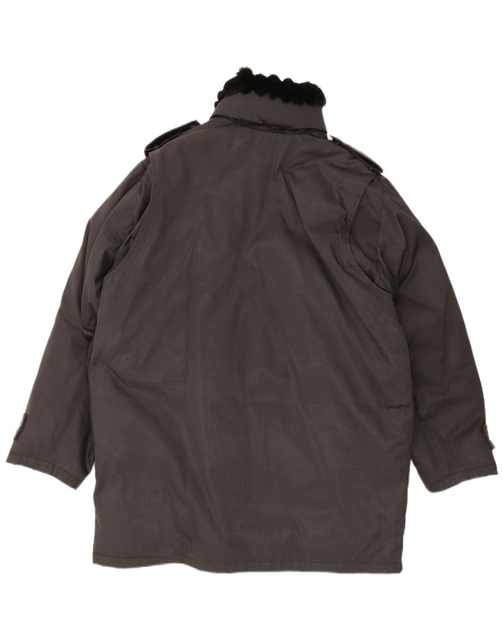 Blumarine Herren Parka Jacke UK 40 Large Schwarz
