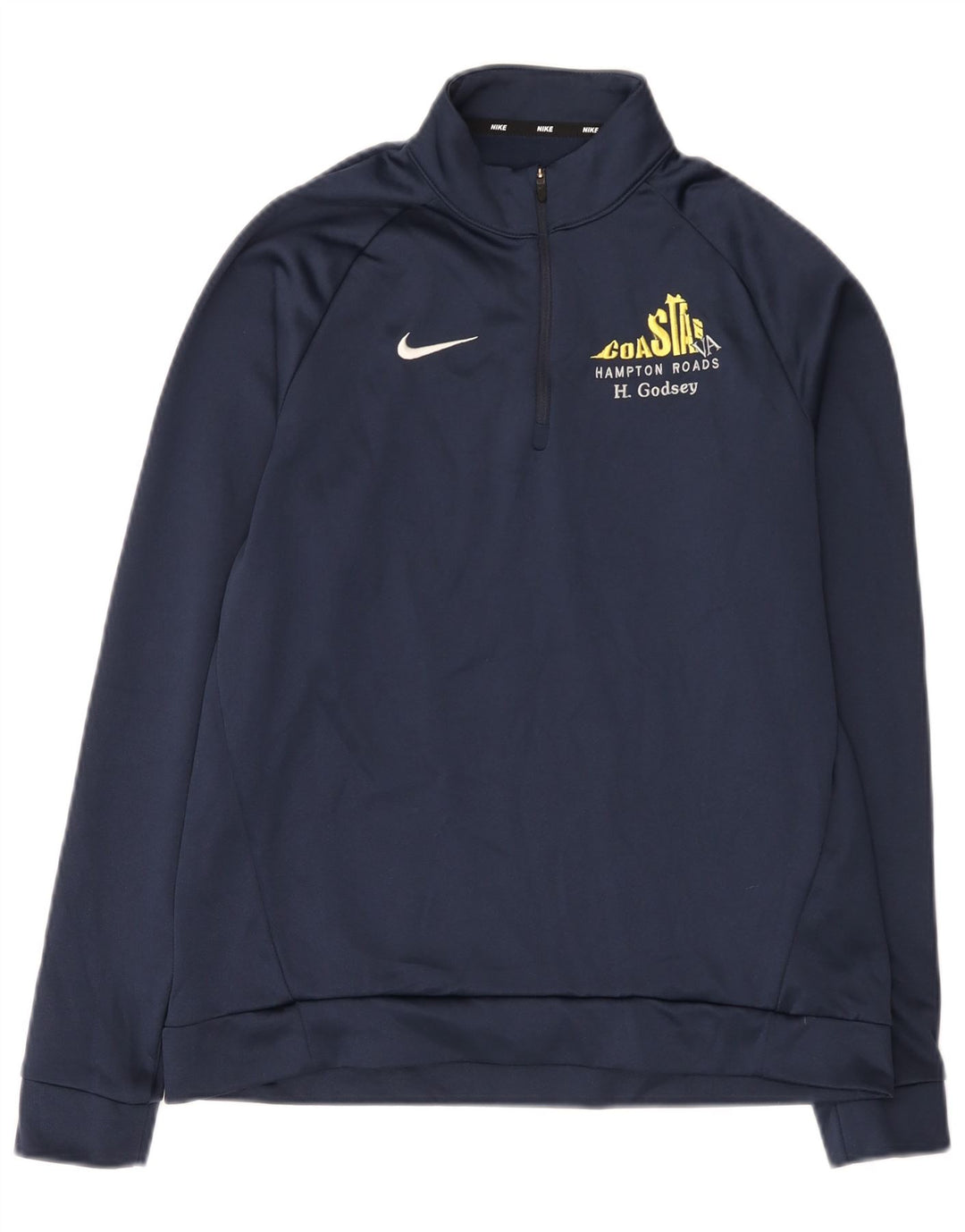 Nike Herren Dri Fit Sweatshirt mit Reißverschluss, Größe S, Marineblau, Polyester
