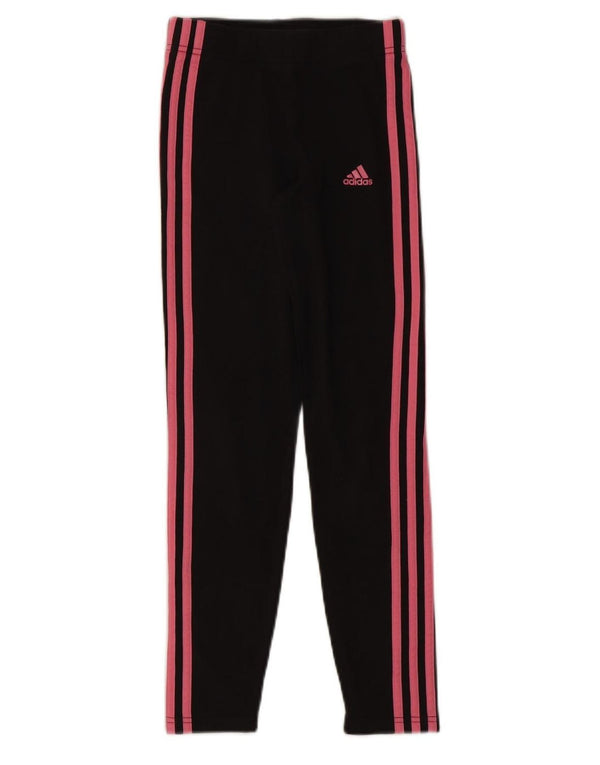ADIDAS Leggings für Mädchen, 11–12 Jahre, schwarze Baumwolle