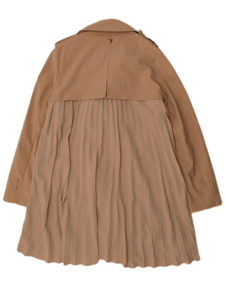 GUESS Damen Trenchcoat UK 14 Medium Beige Polyester