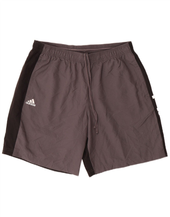 Adidas Herren Graphic Sport Shorts XL Graues Colourblock-Polyester