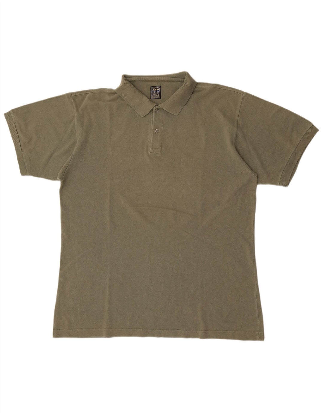Boggi Herren Poloshirt XL Khaki Baumwolle