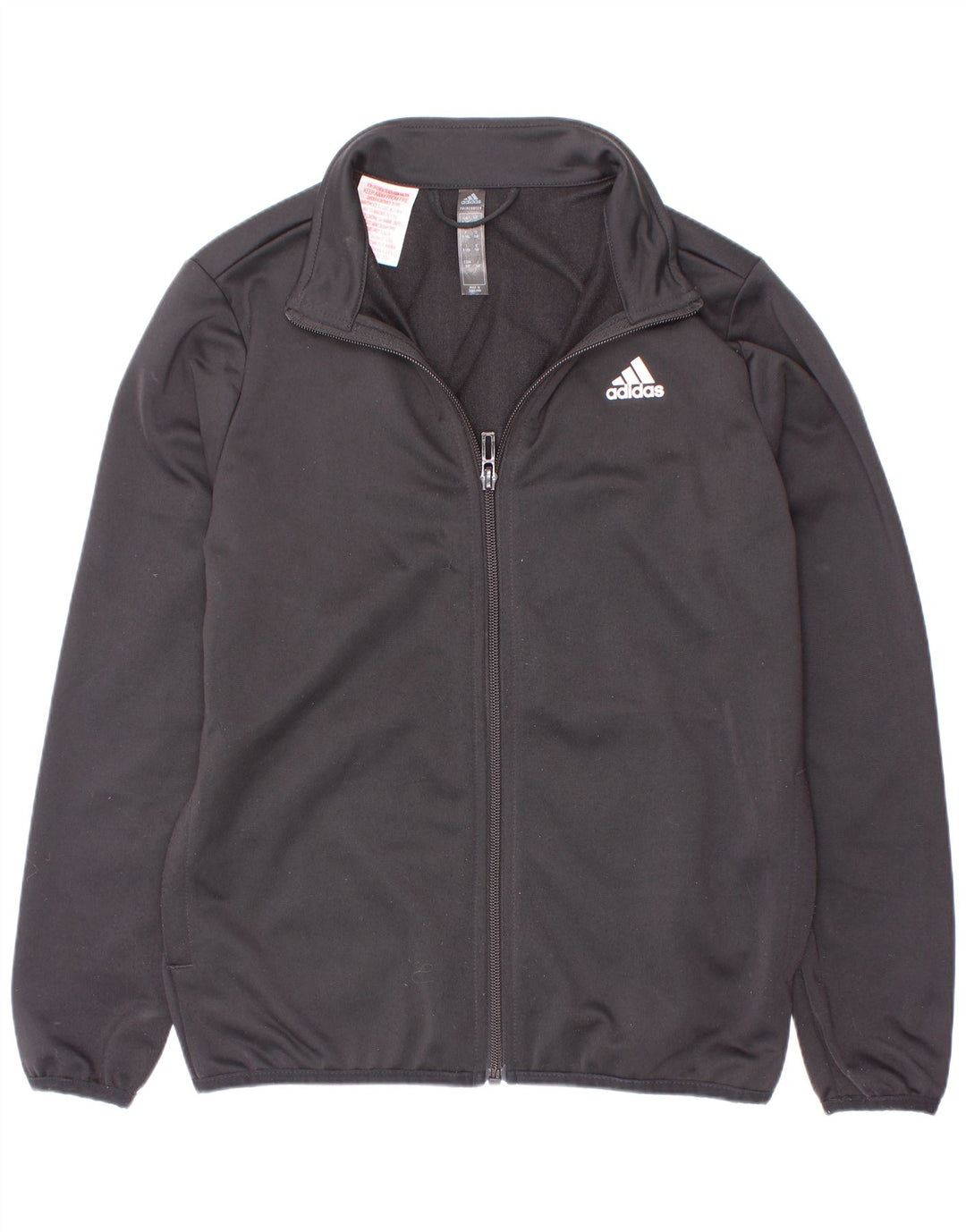 Adidas Jungen Grafik-Trainingsanzug-Top-Jacke, 9–10 Jahre, schwarzes Polyester