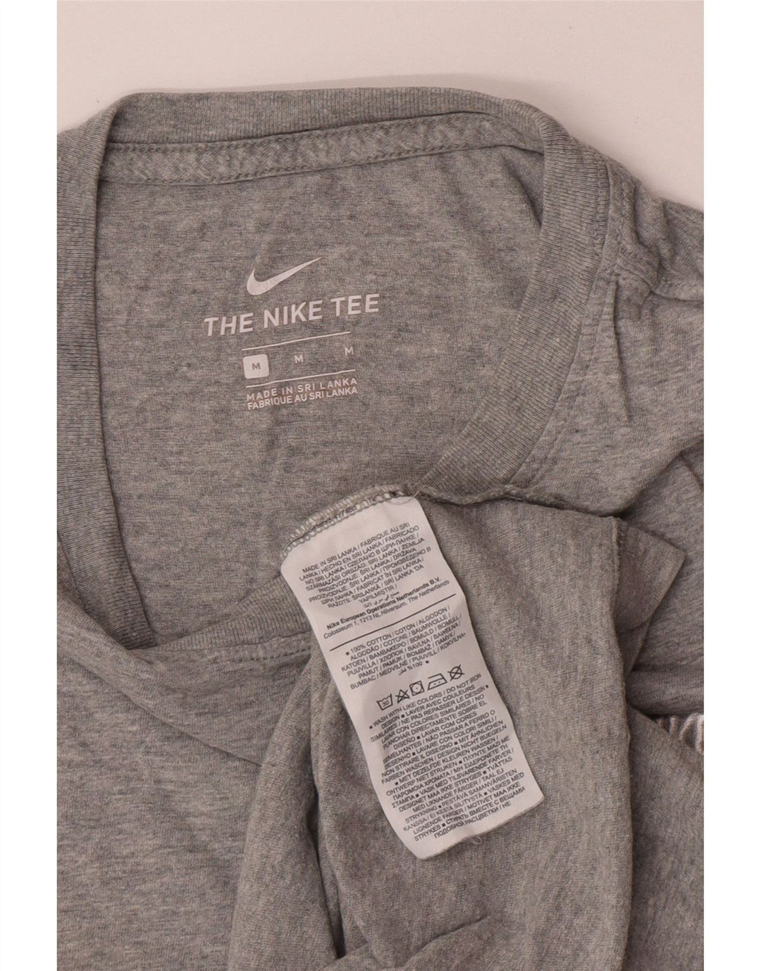 Nike Herren-T-Shirt aus mittelgrauer Baumwolle