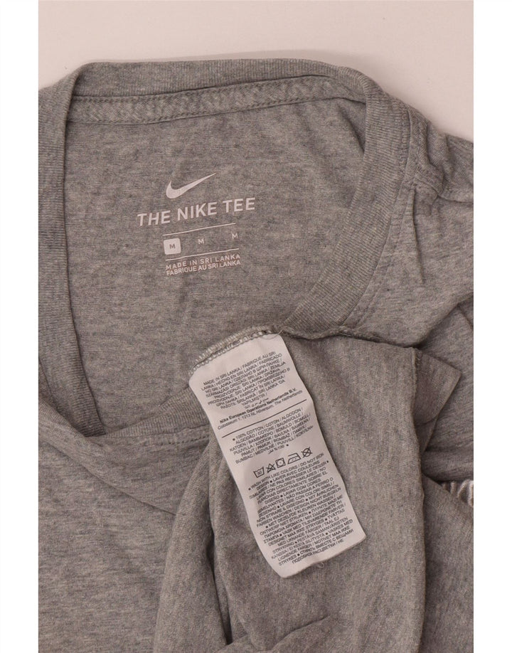 Nike Herren-T-Shirt aus mittelgrauer Baumwolle