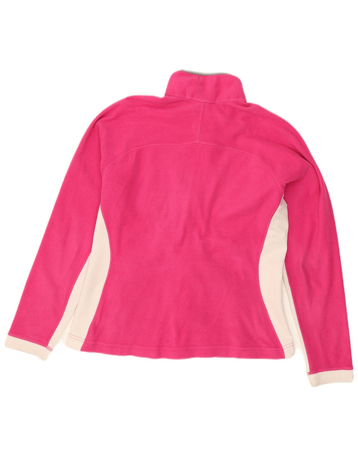 The North Face Damen Fleecejacke UK 16 Large Pink Colourblock Polyester