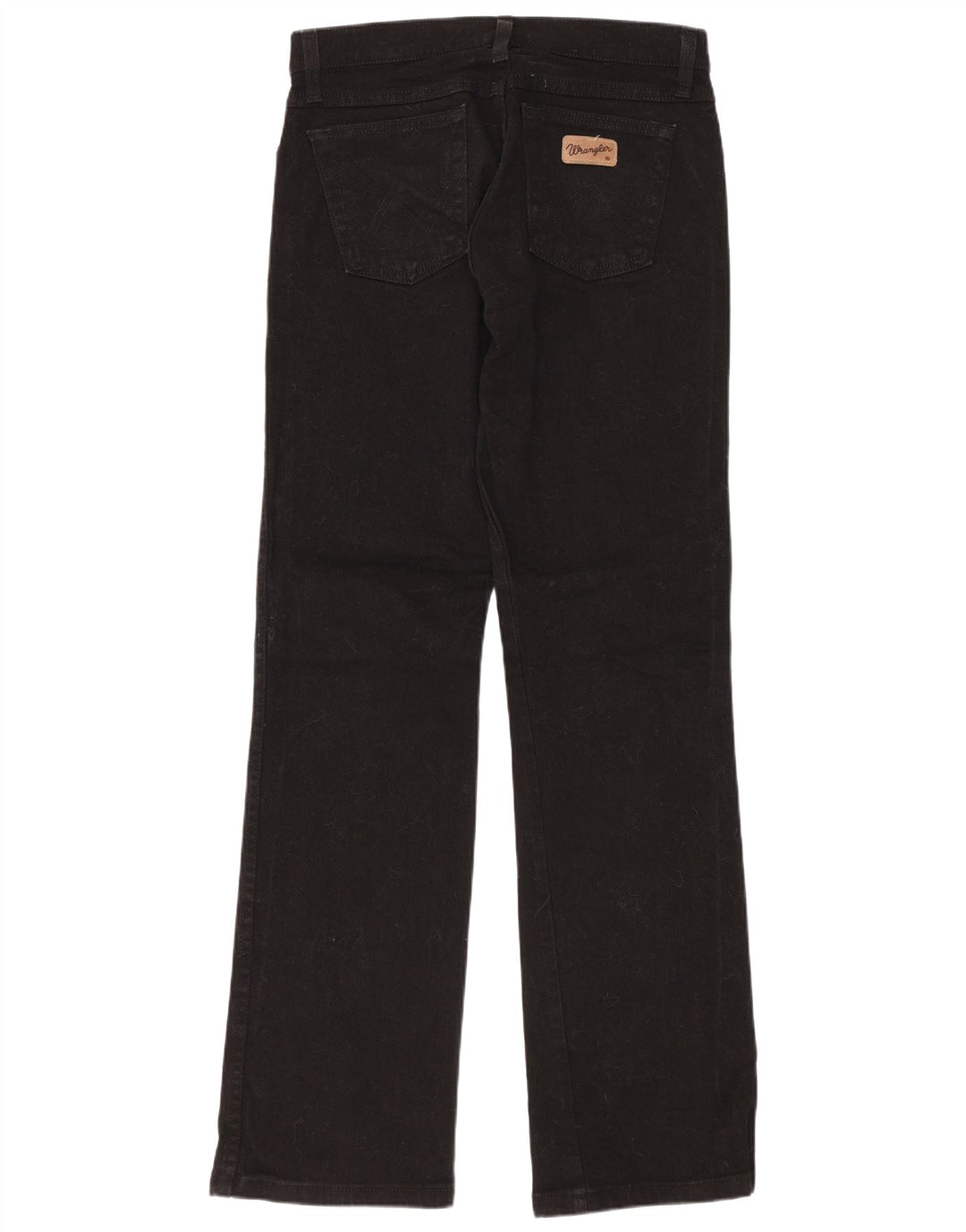 Wrangler Damen Hipster Bootcut Jeans US 10 Medium W28 L32 Schwarze Baumwolle