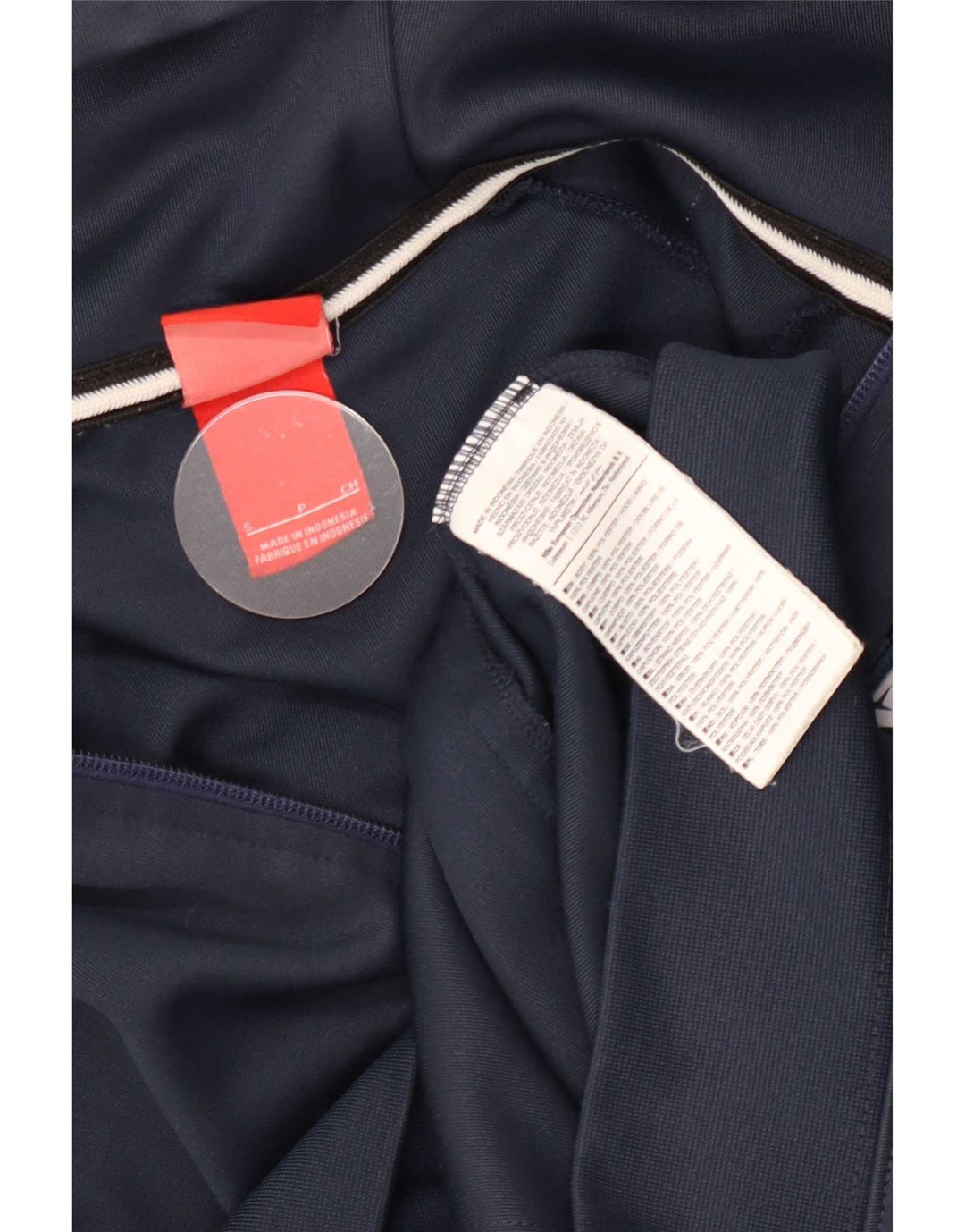 Nike Herren-Kapuzenpullover mit Reißverschluss, klein, marineblaues Farbblock-Polyester