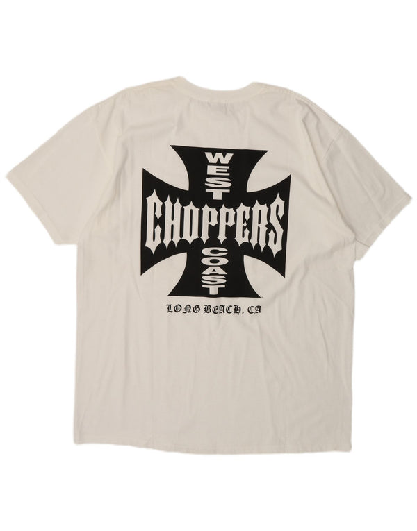 Anvil Herren West Coast Choppers Regular Graphic T-Shirt Top 2XL Weiße Baumwolle