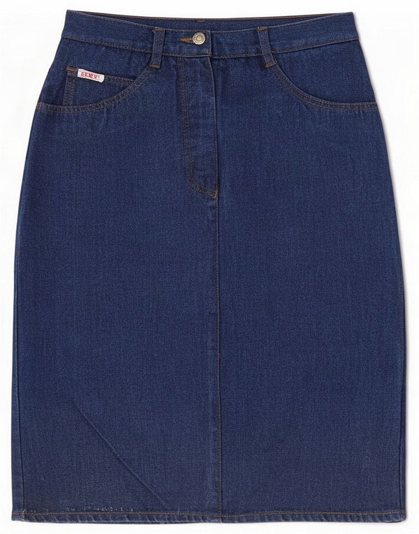 Vintage Damen Jeansrock Medium W28 Blaue Baumwolle