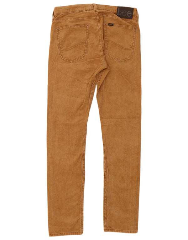 Lee Herren Luke Skinny Cordhose W28 L32 Beige Baumwolle