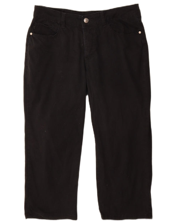 LEE Damen-Caprihose mit klassischer Passform, W32, L22, Schwarz