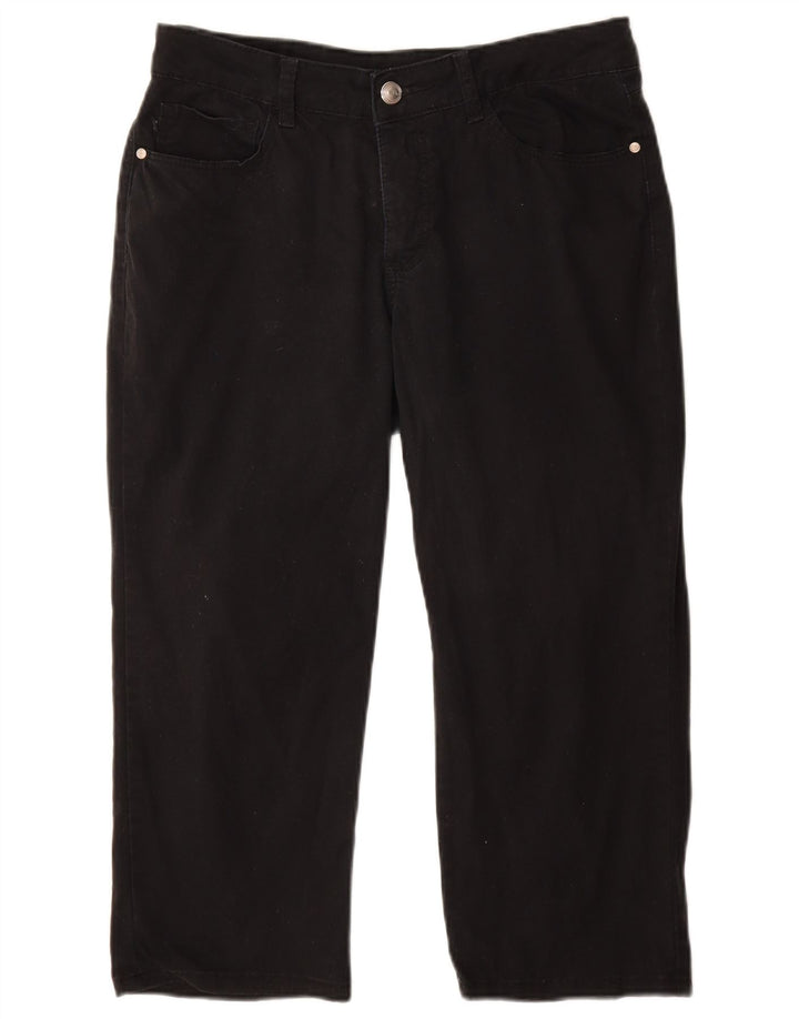 LEE Damen-Caprihose mit klassischer Passform, W32, L22, Schwarz