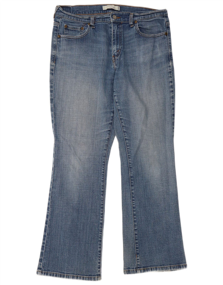 Levi's Damen 515 Bootcut Jeans US 12 Large W32 L29 Blaue Baumwolle