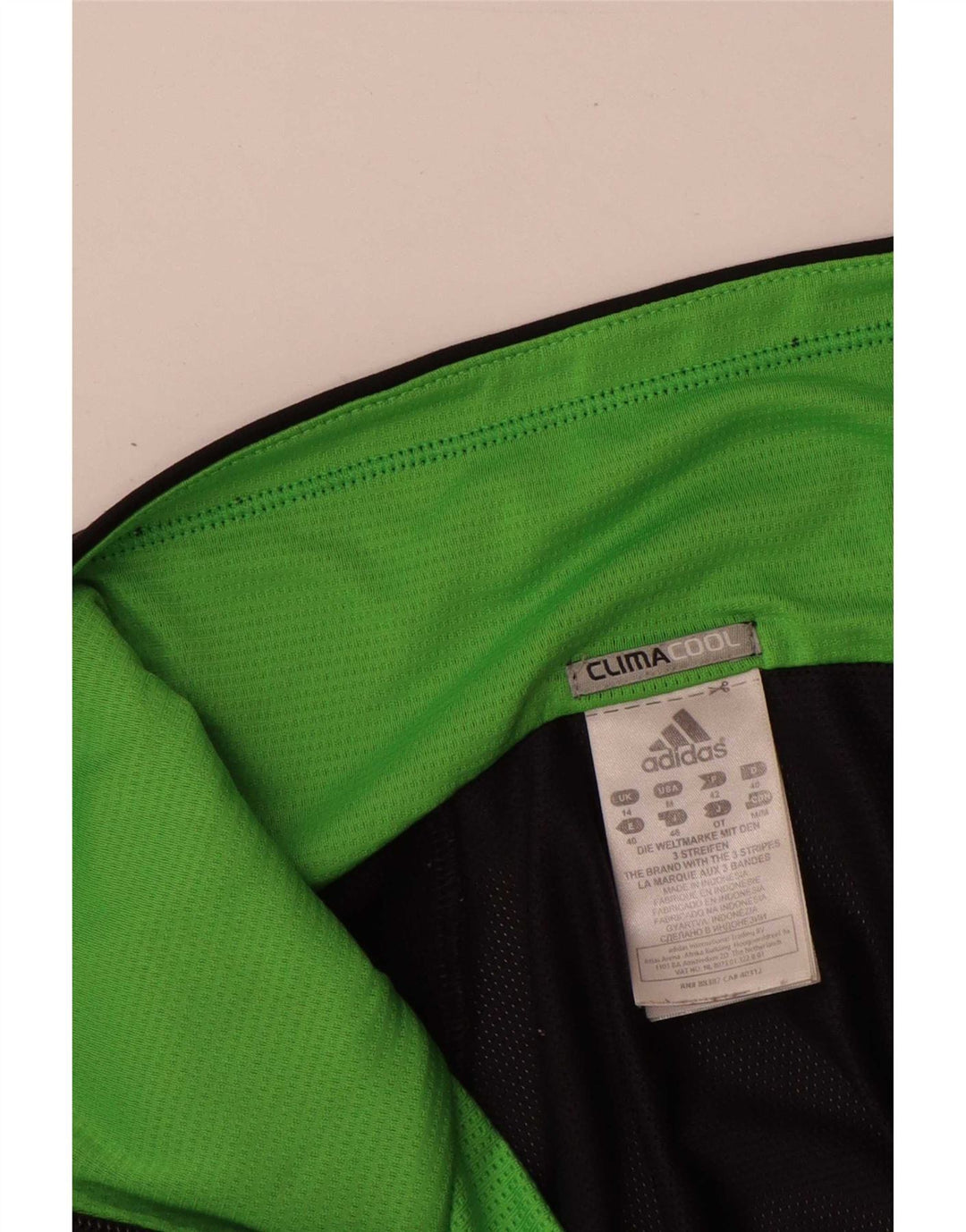 Adidas Damen Climacool Trainingsanzug Top Jacke UK 14 Medium Schwarz Colourblock
