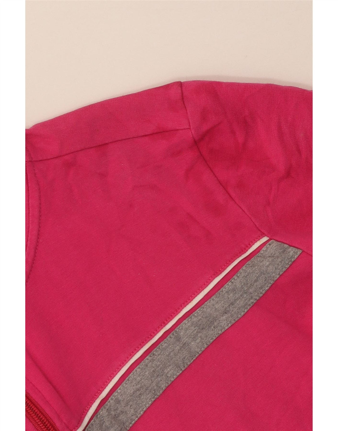 ELLESSE Damen-Trainingsanzug-Top-Jacke, UK 12, mittelrosa, Colourblock-Baumwolle