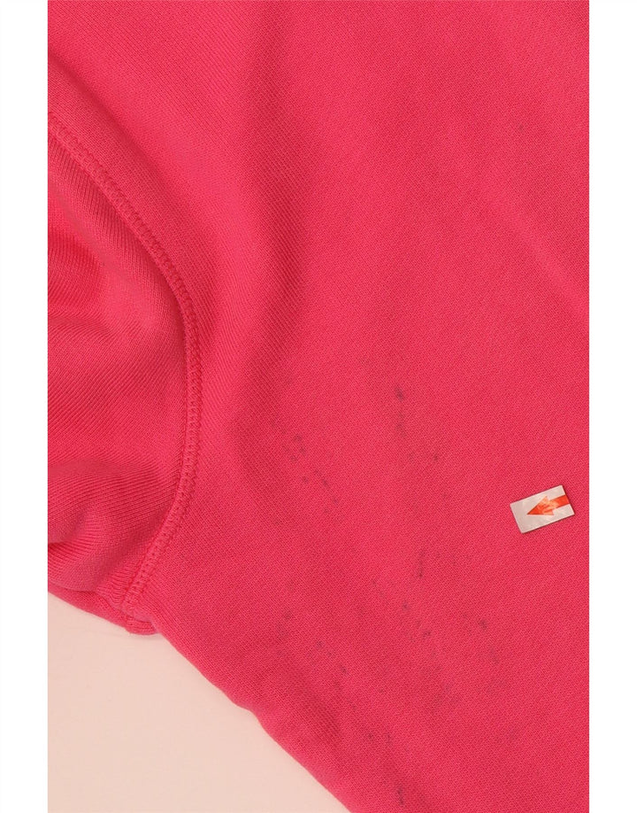 Marks & Spencer Damen-Kapuzenpullover mit Reißverschluss, UK 12, mittelrosa, Baumwolle
