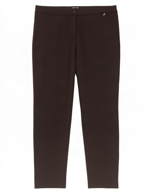 Gerry Weber Damen Slim Chino Hose UK 16 Large W34 L29 Schwarz Baumwolle