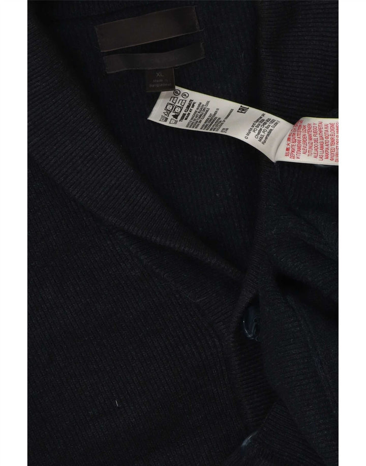 Marks & Spencer Herren Strickjacke XL Marineblau Polyester