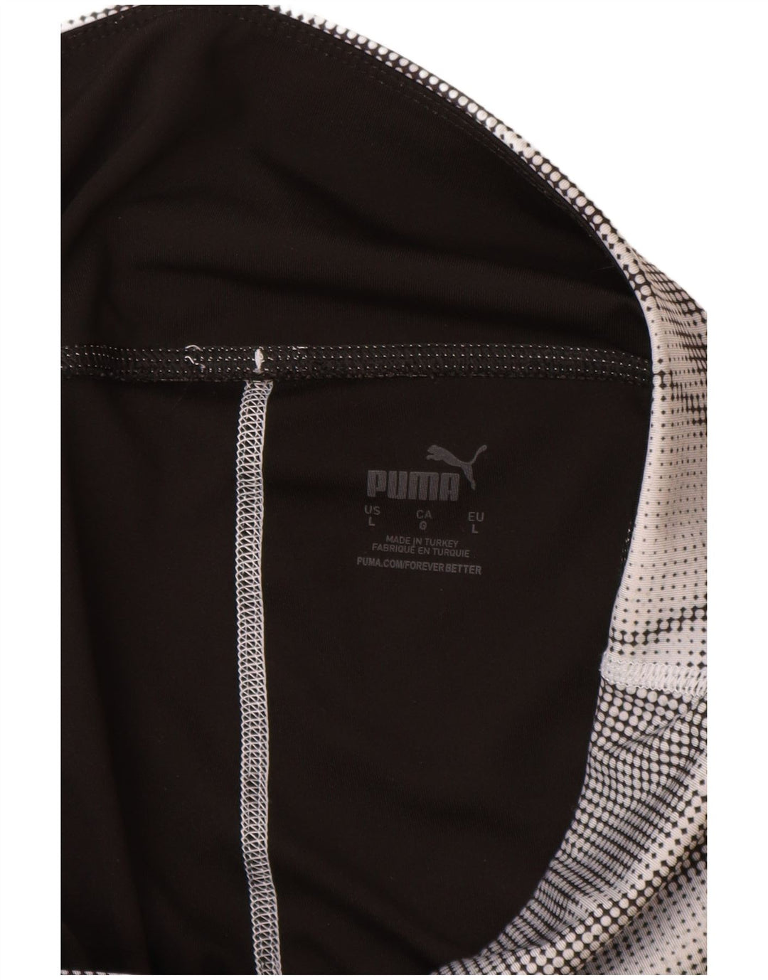 Puma Damen Leggings UK 16 Large Schwarz Colourblock