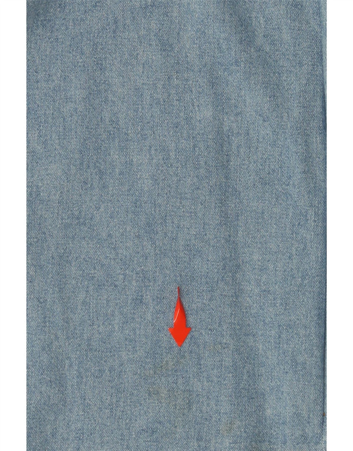 CARRERA Ärmelloses Herren-Jeanshemd, Größe 43/44 XL, blaue Baumwolle