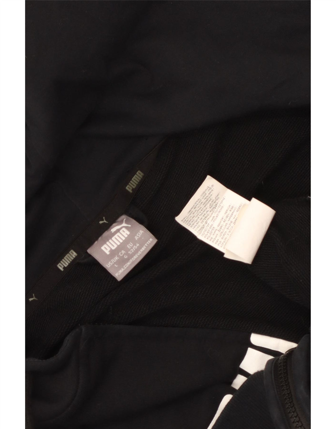 Puma Herren Graphic Zip Hoodie Pullover Große schwarze Baumwolle