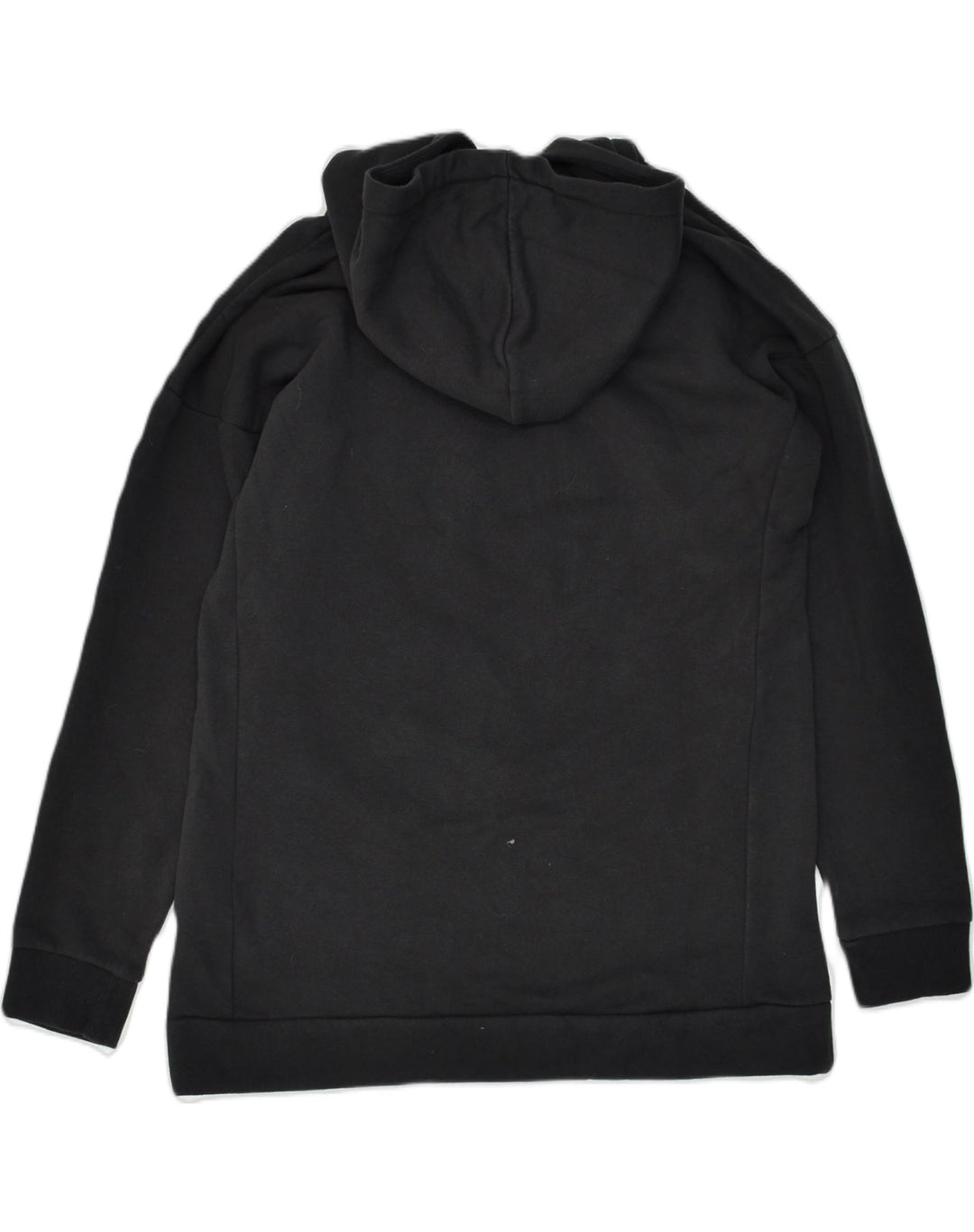 ADIDAS Womens Oversized Graphic Hoodie Jumper UK 8-10 Small Black Cotton | Vintage Adidas | Thrift | Second-Hand Adidas | Used Clothing | Messina Hembry 