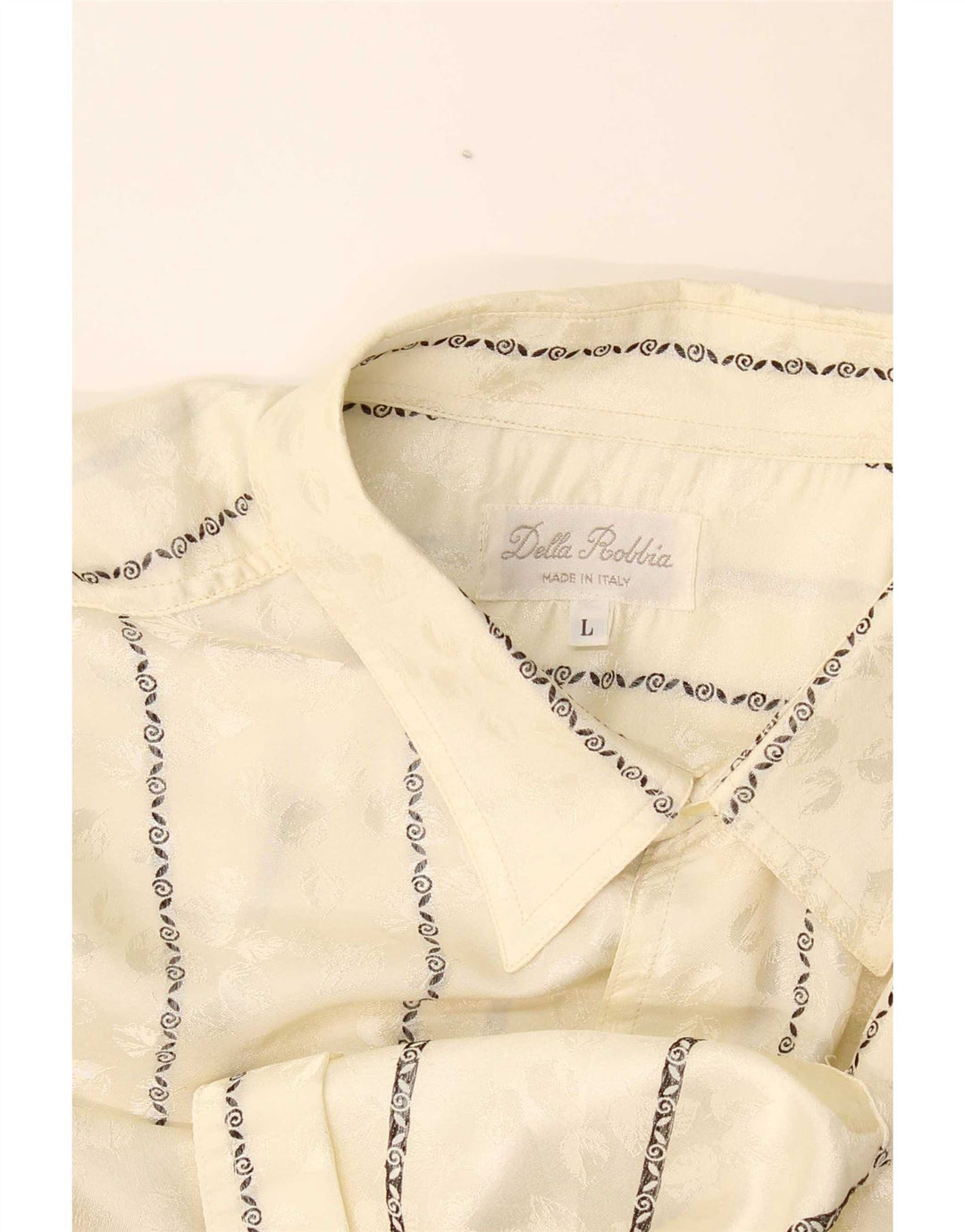 Vintage Herrenhemd groß beige gestreift