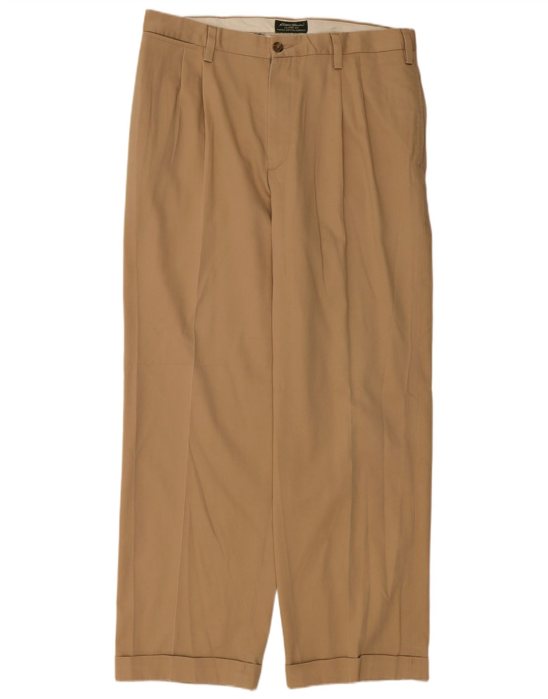 EDDIE BAUER Herren-Chinohose mit klassischer Passform und Pegged, W36, L32, beige Baumwolle