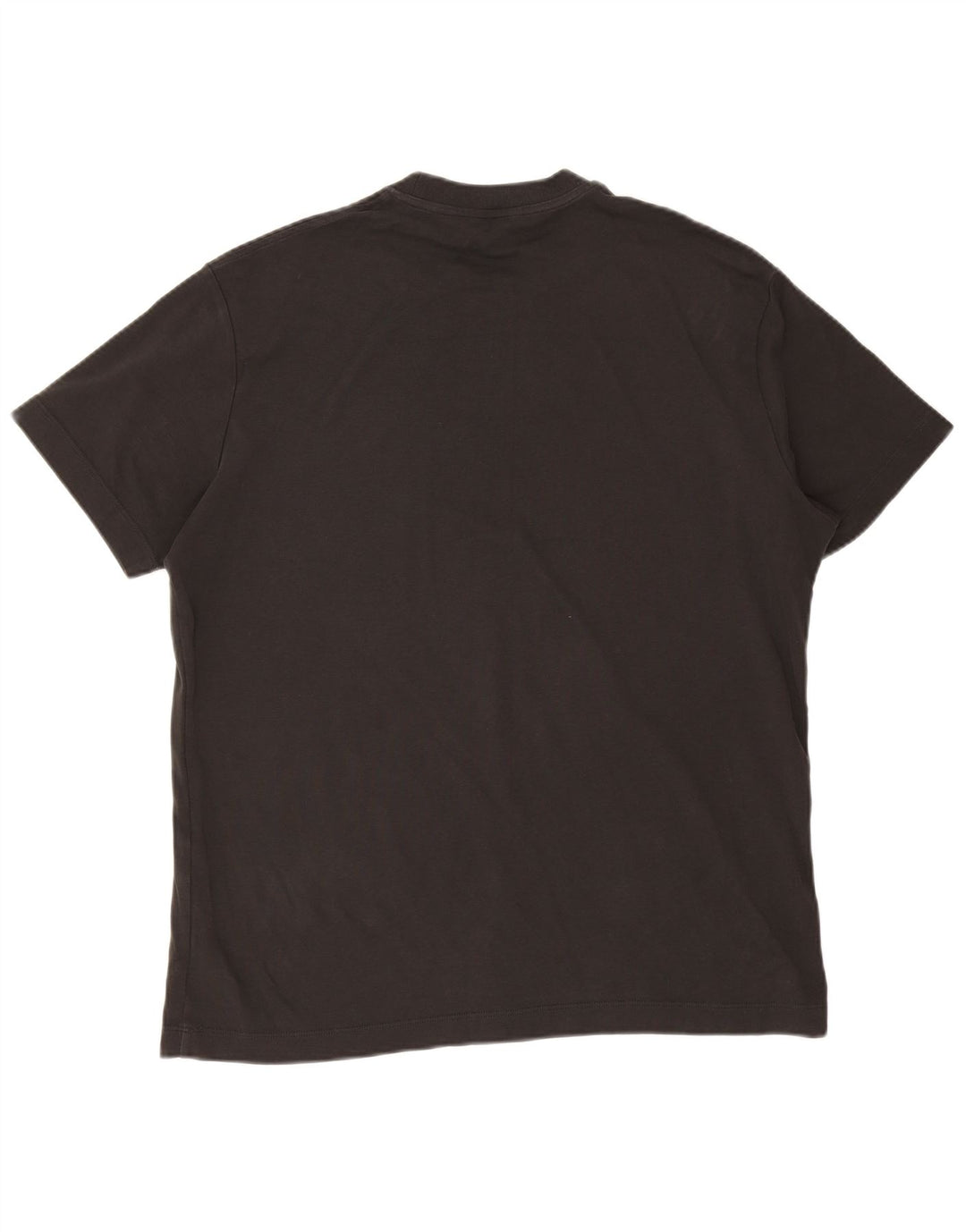 Massimo Dutti Herren T-Shirt Top Large Grau Baumwolle