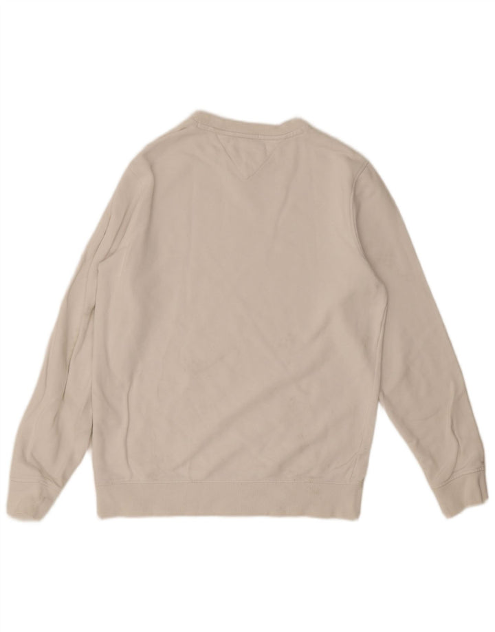 Tommy Hilfiger Herren-Sweatshirt mit normaler Passform, mittelweiße Baumwolle