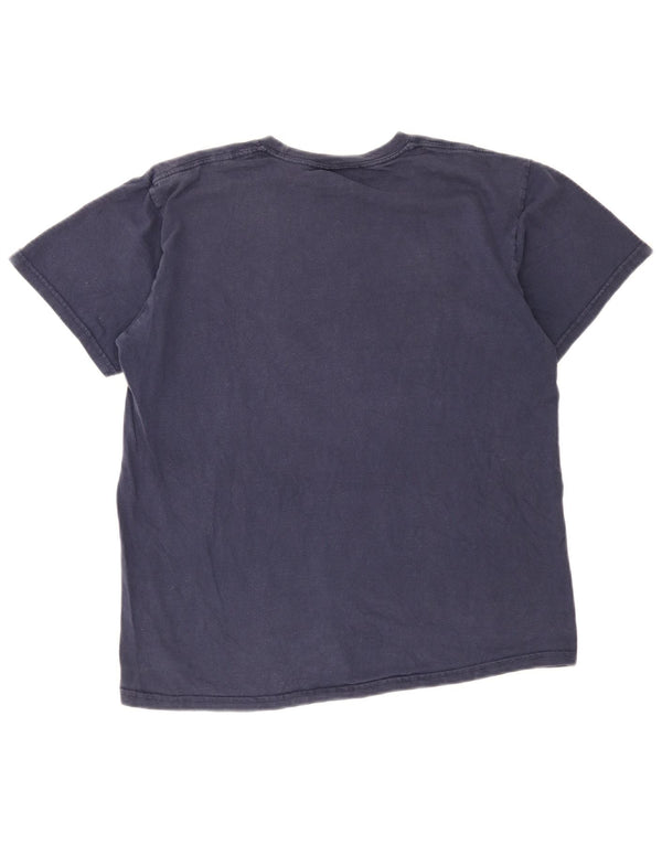 Nike Herren-T-Shirt-Oberteil, mittelgroß, marineblau, Baumwolle