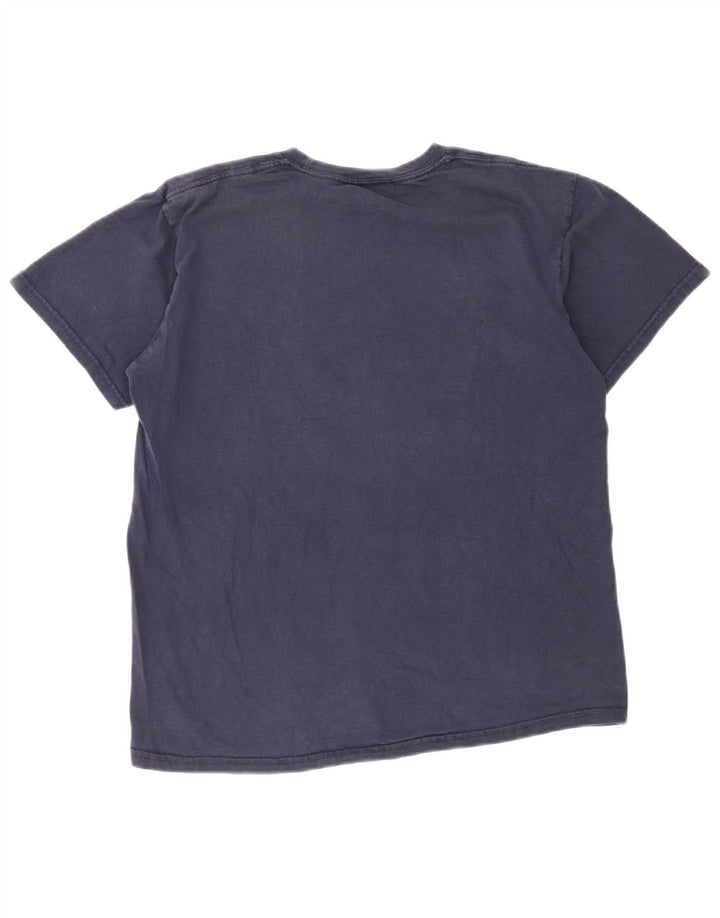 Nike Herren-T-Shirt-Oberteil, mittelgroß, marineblau, Baumwolle