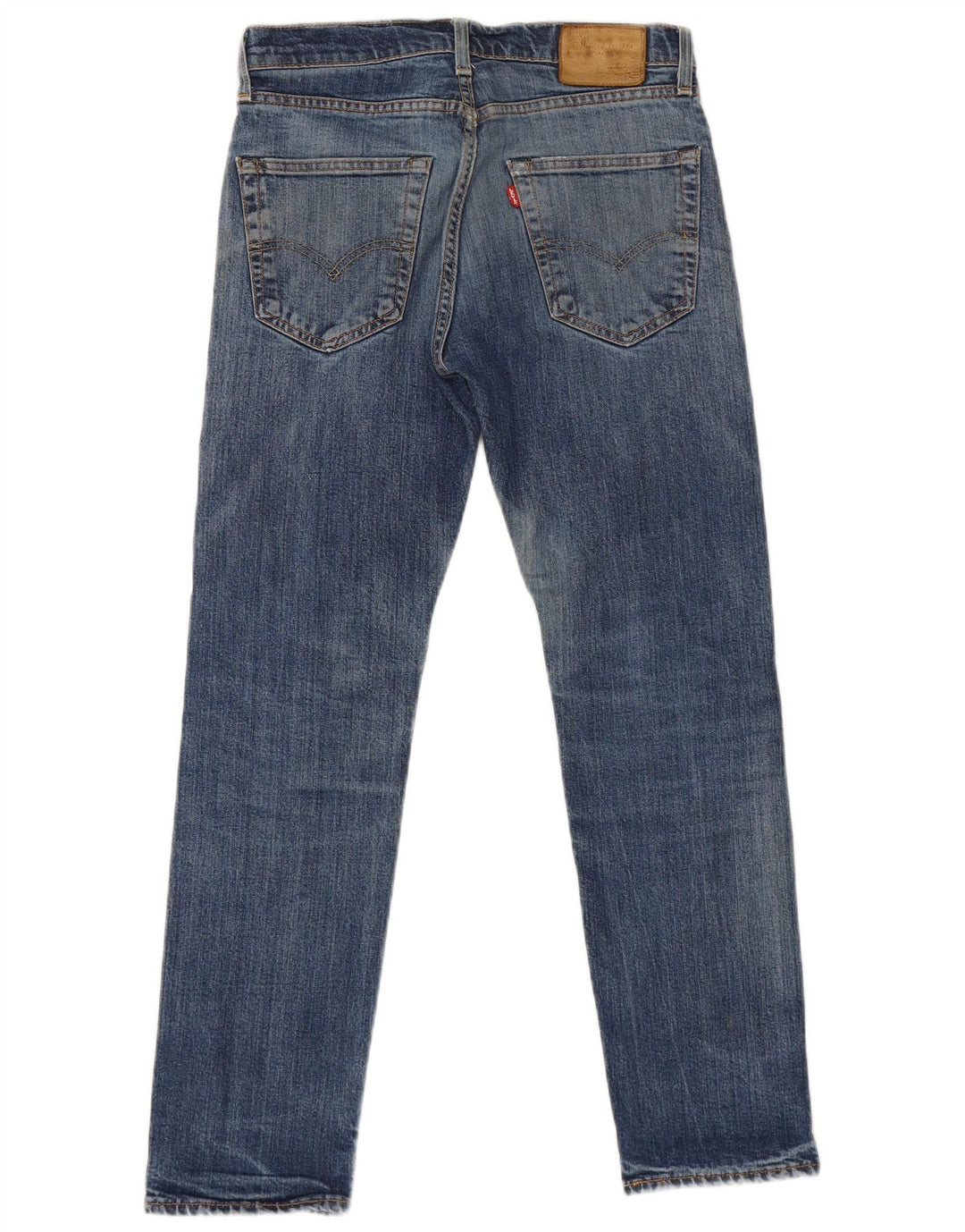 Levi's Herren Performance Distressed Straight Jeans W30 L30 Blaue Baumwolle