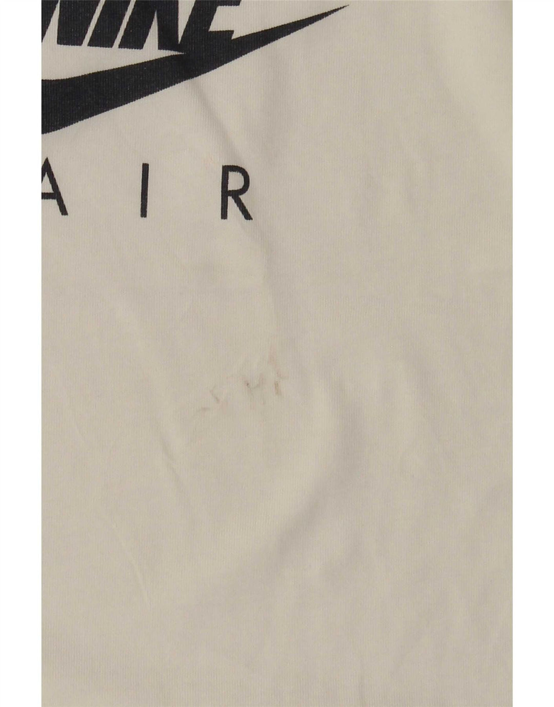 Nike Herren Air Graphic T-Shirt Top aus mittelweißer Baumwolle