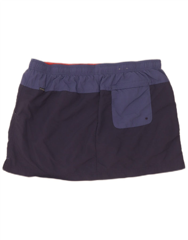 Columbia Damen Skort UK 14 Large Marineblaues Colourblock-Nylon