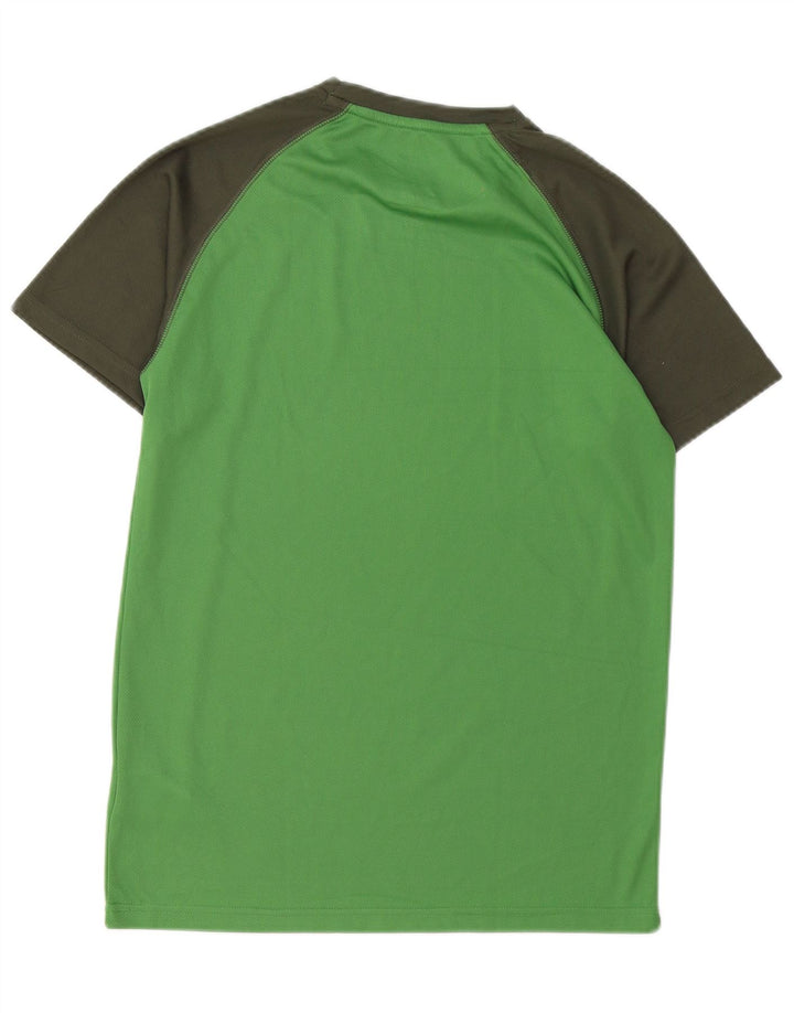 Mountain Warehouse IsoCool T-Shirt-Oberteil für Herren, Größe S, Grün, Farbblock