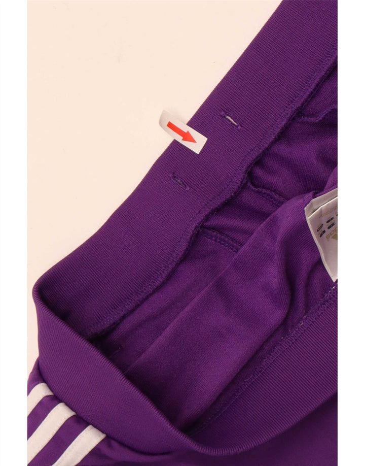 Adidas Damen Trainingshose UK 8/10 Small Lila Polyester
