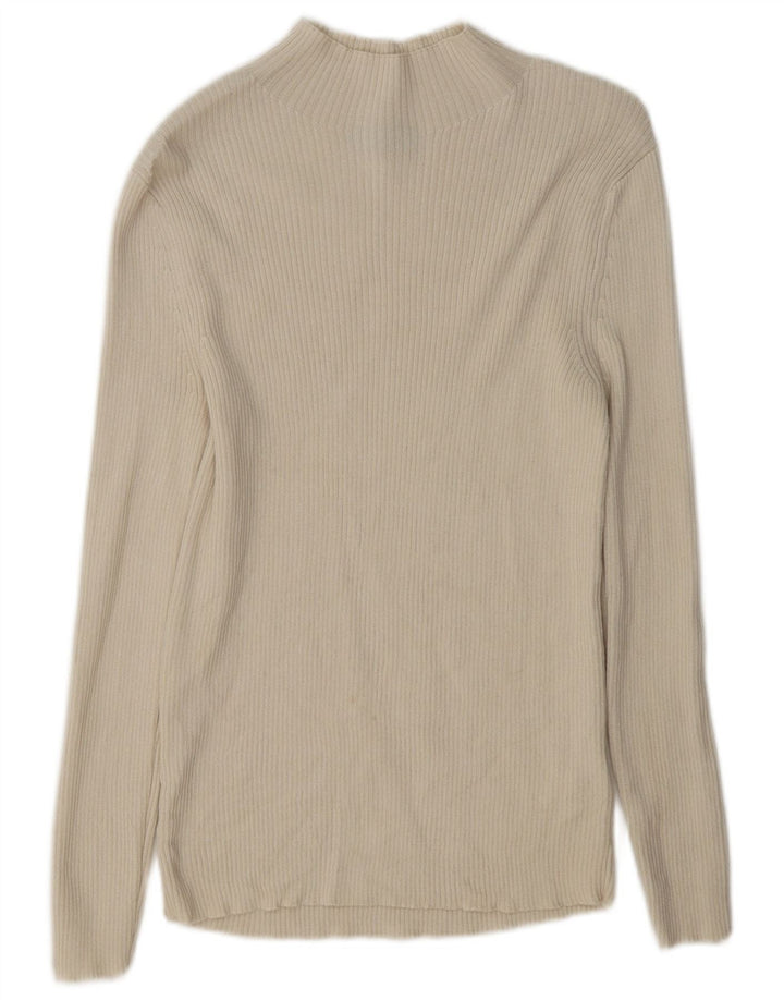 Marks & Spencer Rollkragenpullover für Damen, UK 12, mittelbeige Wolle